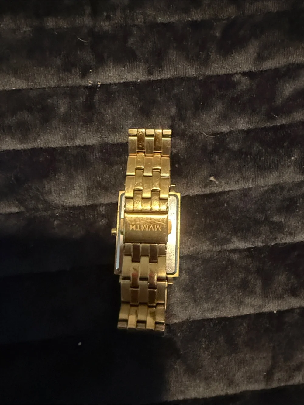MVMT Gold Rectangular Men's Watch with White Dial